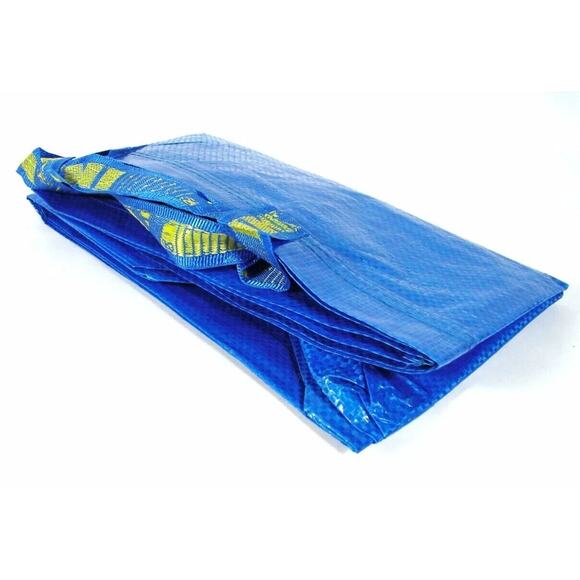 10 Ikea X LARGE BLUE BAGS Shopping Moving Laundry Storage Travel Tote FRAKTA NEW - Picture 3 of 6
